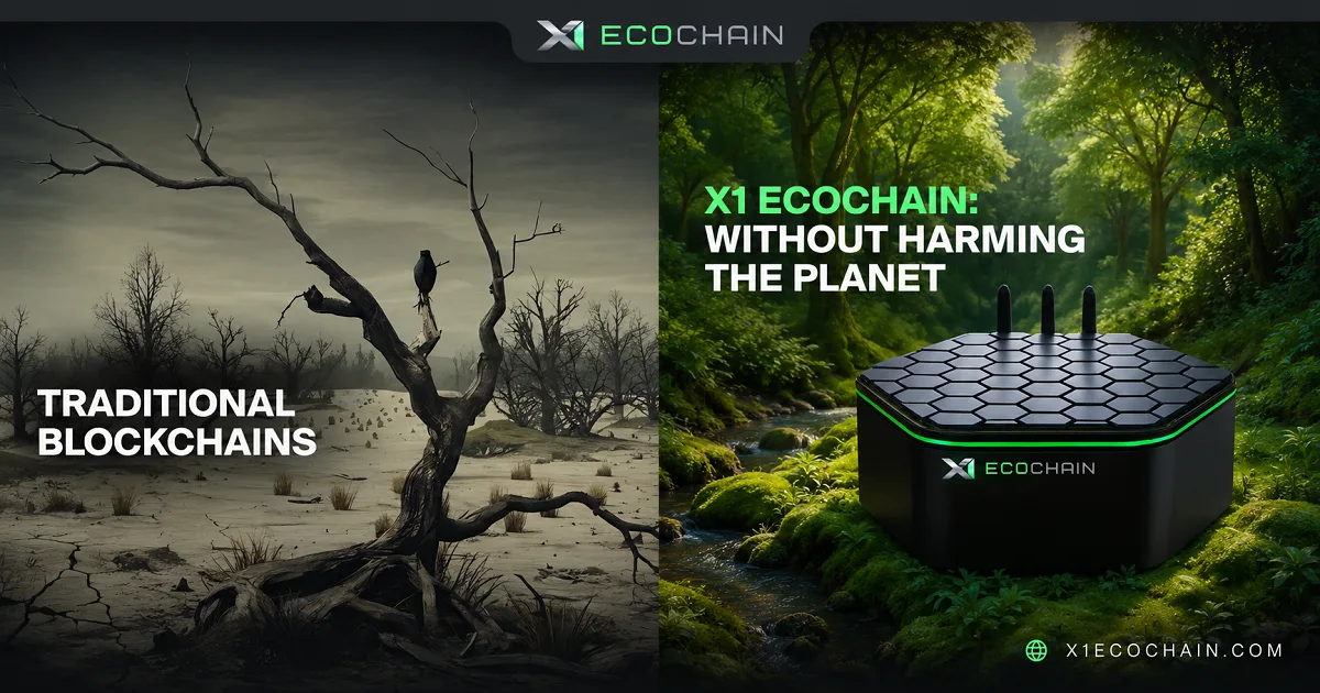 The Water Threat of Blockchain: Why the World Needs X1 EcoChain