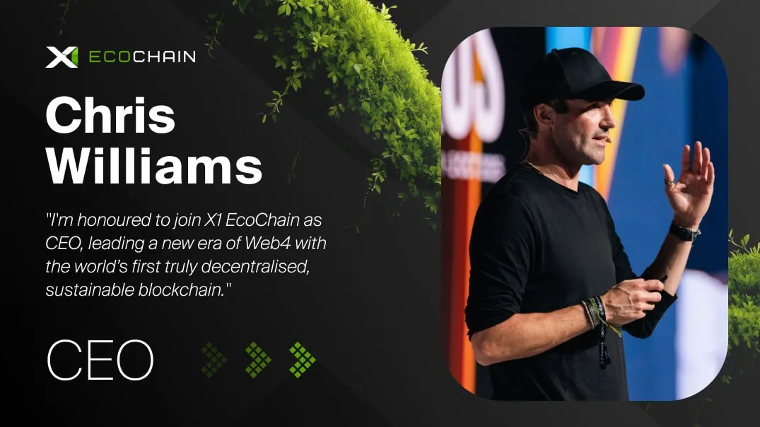 Meet the CEO of X1 Ecochain: Chris Williams
